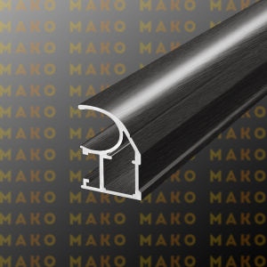 Профиль вертикальный асимметричный MS120 Венге табако (A51)